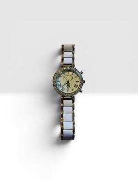 U.S. Polo Assn. Women's Gold-Tone Watch with Crystal Accents